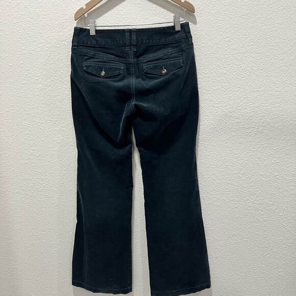 Old Navy Corduroy Flare Pants Women's Mid Rise Green Teal Y2K Bootcut Size 2 - Picture 5 of 7